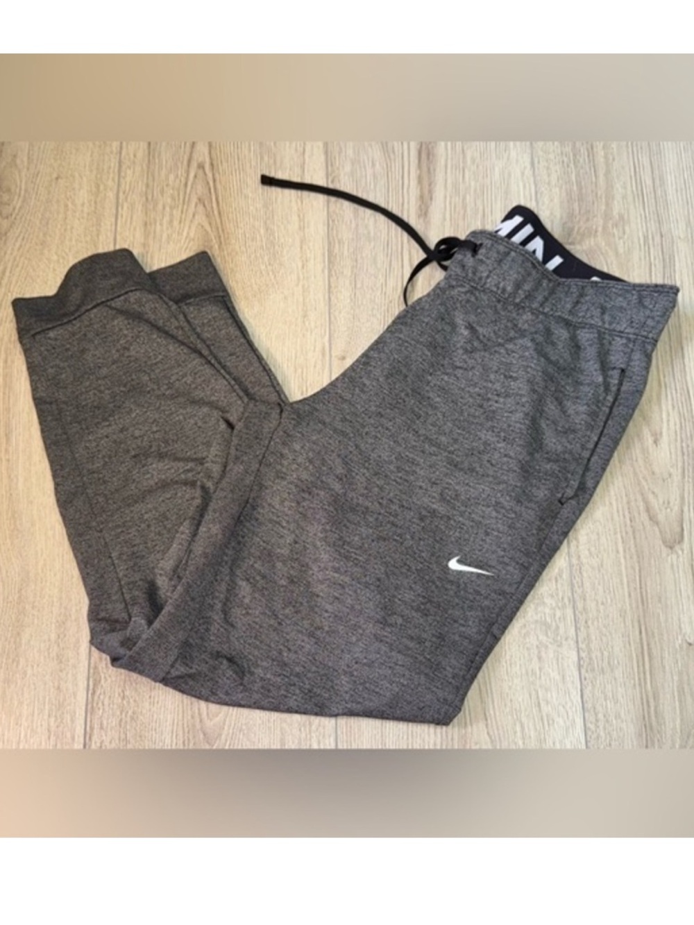 Nike grey gray dri fit joggers sweatpants